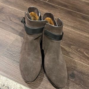 Brown coach booties